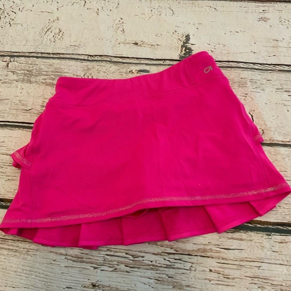 Gap Fit-Girls Hot Pink Activewear Tennis Skort Athleisure Built-in Sz Small‎